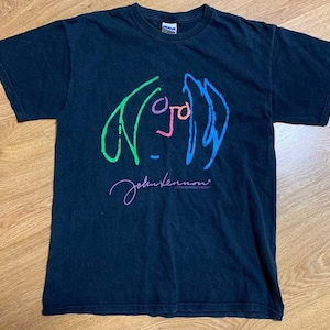 90s YOKO ONO × John Lennon アートTシャツ USA John Lennon With Yoko T Shirt - Etsy
