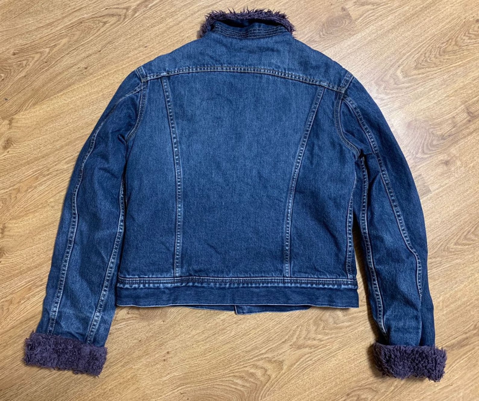 Lee Vintage Women's Sherpa Denim Jacket Size L Etsy