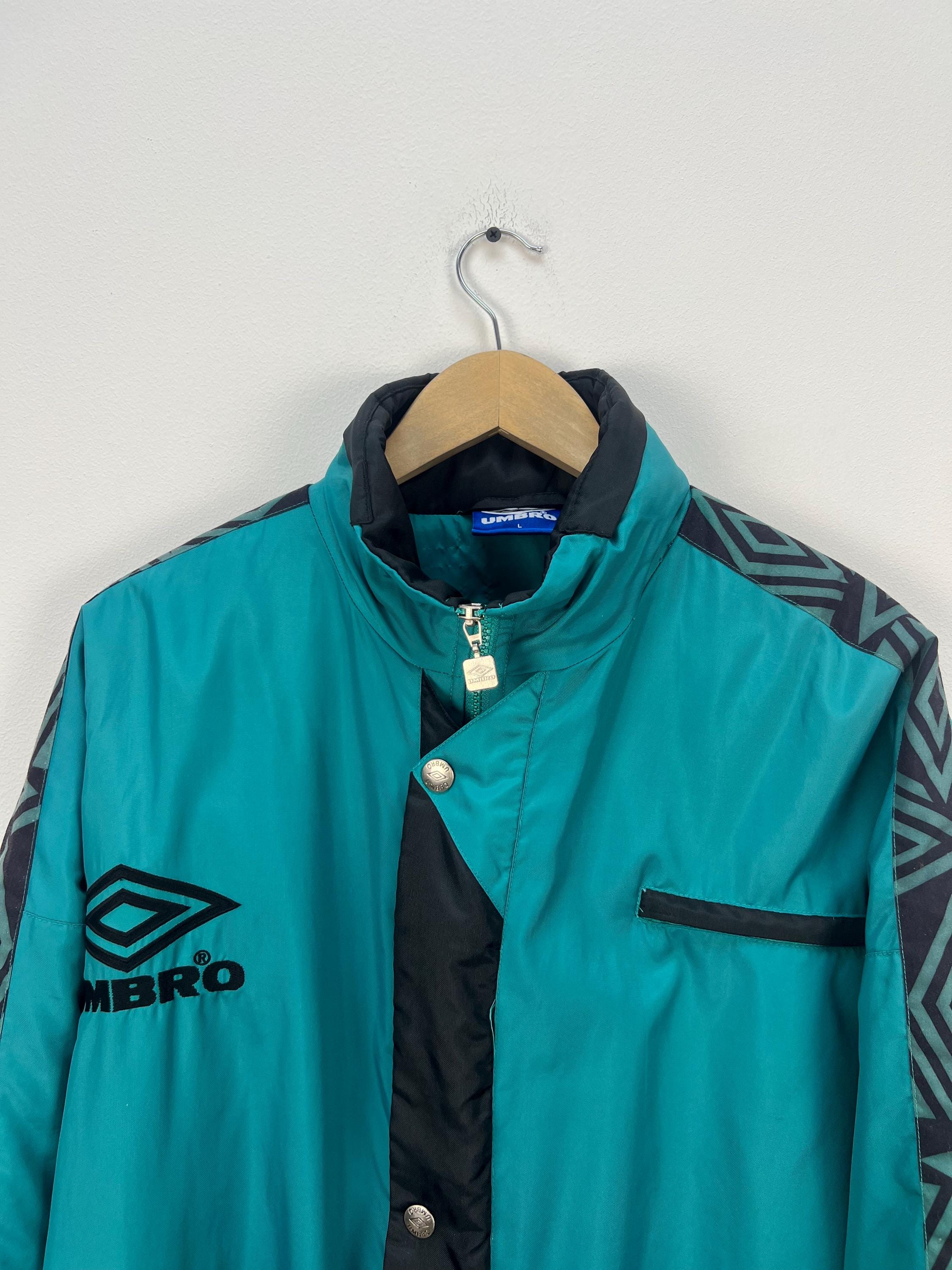 Buy Umbro Vintage 90s Football Bench Jacket Soccer Training Coat