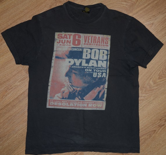 Lucky Brand Vintage Bob Dylan Concert T-shirt Size S Made in USA -   Canada