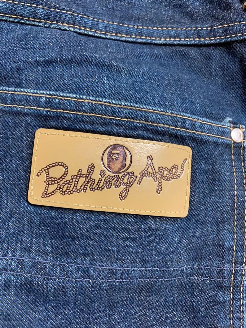 A Bathing Ape Busy Works Vintage Mens Jeans Bape Denim Rare Made In Japan Size L