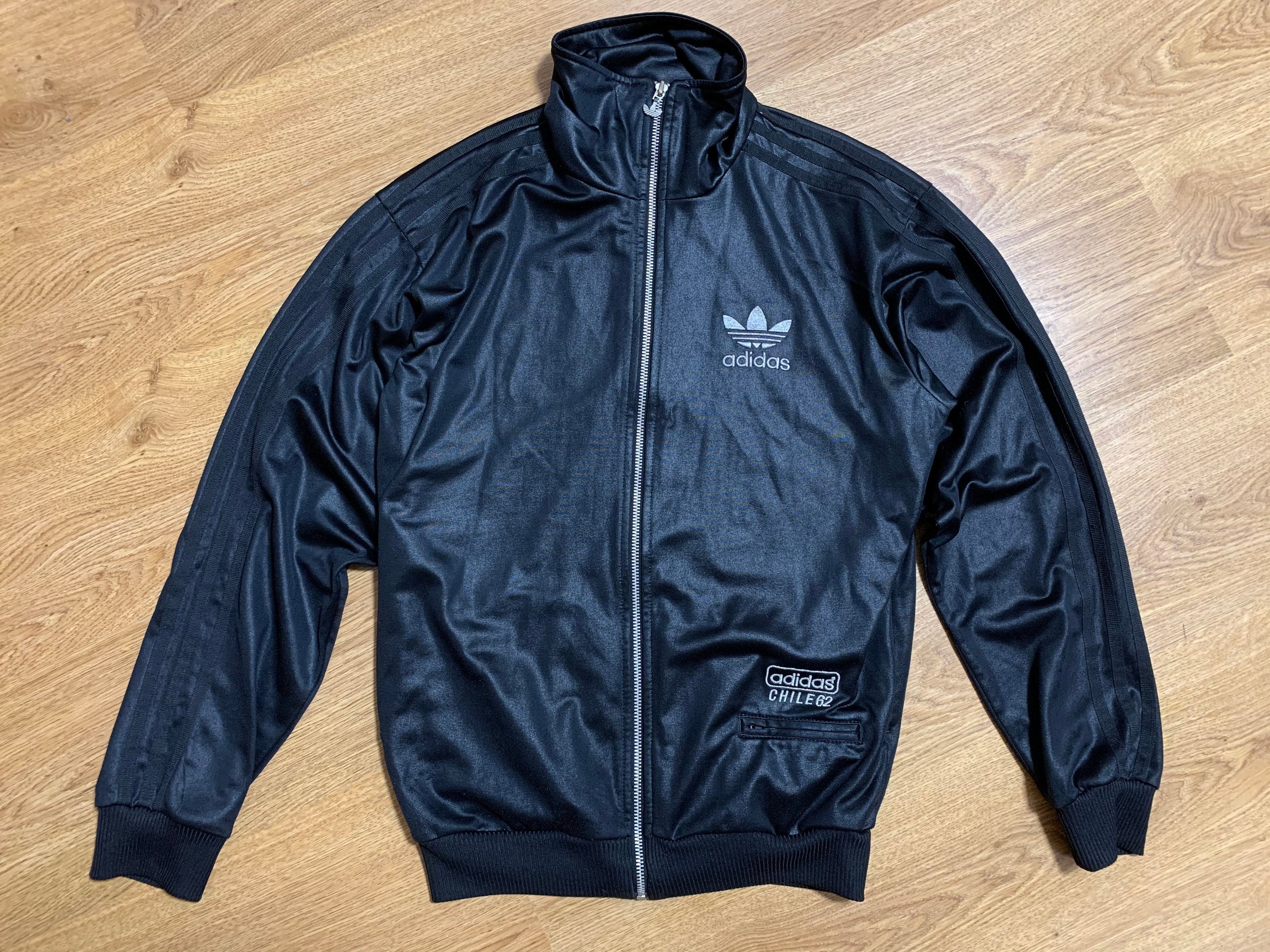 Homme Adidas Chile 62 Black Shiny Top Jacket Taille S - Etsy