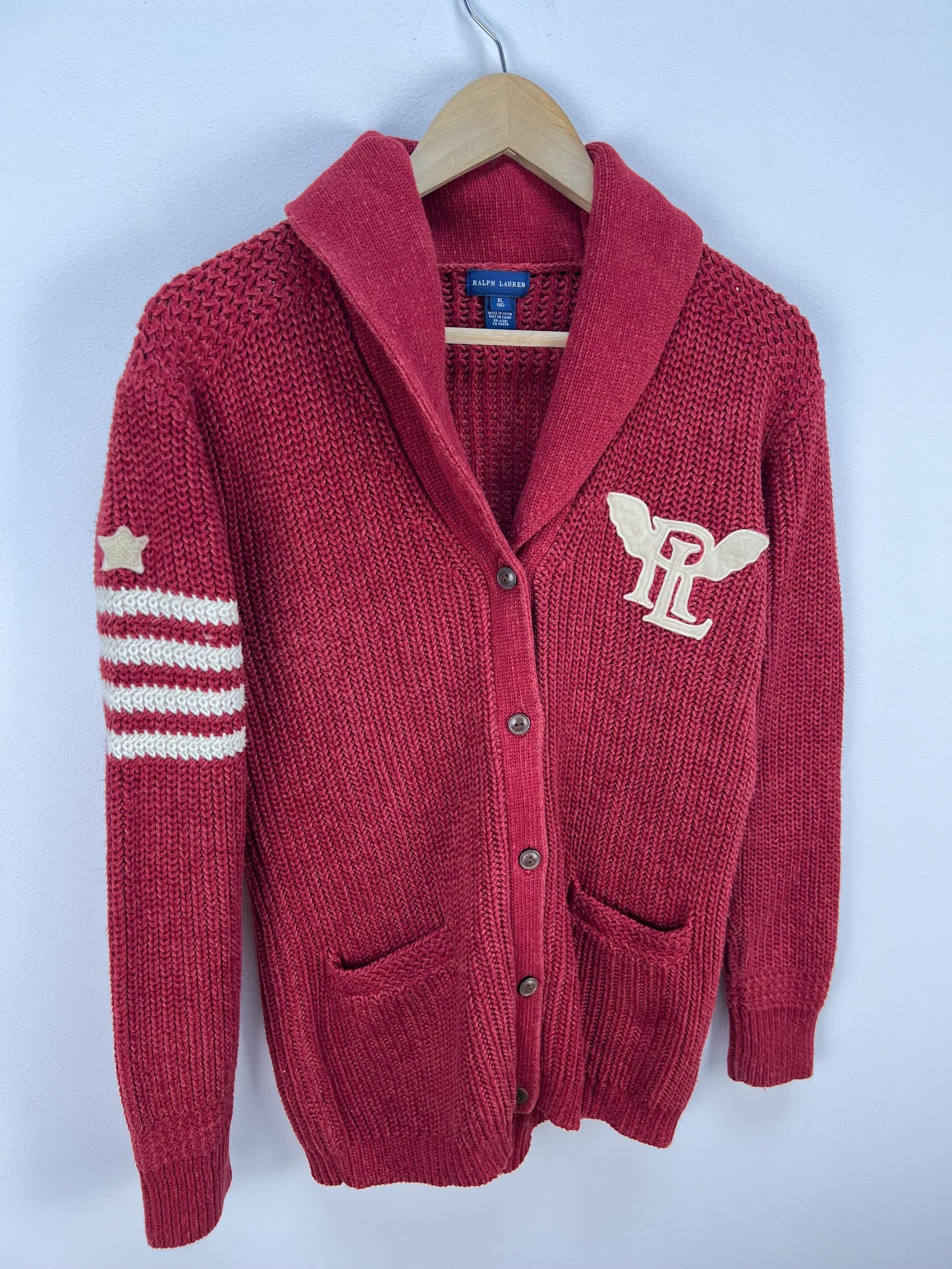 Vintage ralph lauren cardigan - Etsy 日本