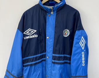 Manchester City 1994 Football Soccer Padded Jacket Coat Umbro Rare 