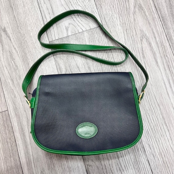 A Vintage Longchamp Leather Crossbody Bag