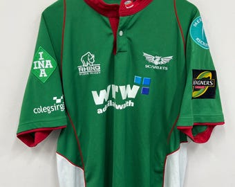 MAILLOT RUGBY CANTERBURRY COULEUR TOULOUSE STADE TAILLE XL/44 MAILLOT RUGBY CANTERBURRY COULEUR TOULOUSE STADE TAILLE XL/44