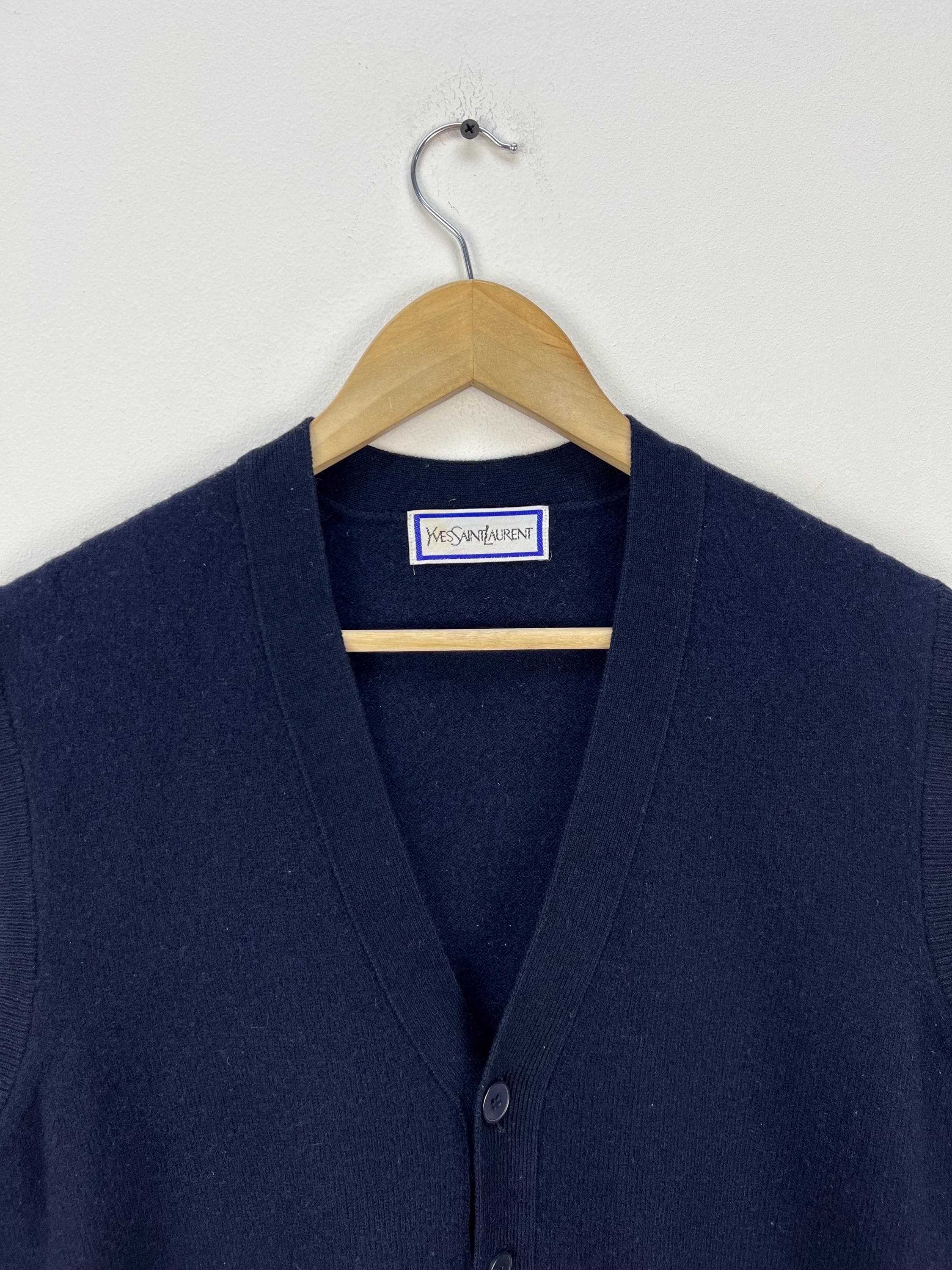 トップス retro Yves Saint Laurent cardigan yellow Yves saint laurent cardigan - Gem