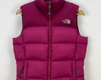 Chaqueta acolchada The North Face 700 Nuptse para mujer, color rosa, talla M