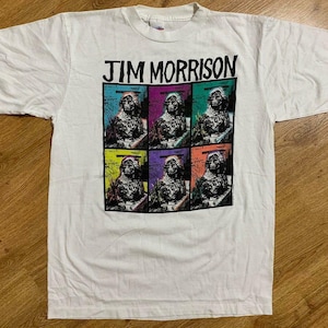 Jim Morrison The Doors Vintage 1991 Memorial 20 Years After Death Tee T-Shirt Rare L