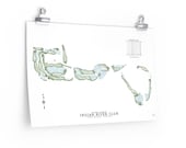 Indian River Club Golf Course Map Gift For Golfers