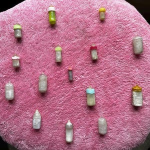 Handmade Miniature Baby Bottles – Faux Milk Dollhouse Supply, Resin Prop
