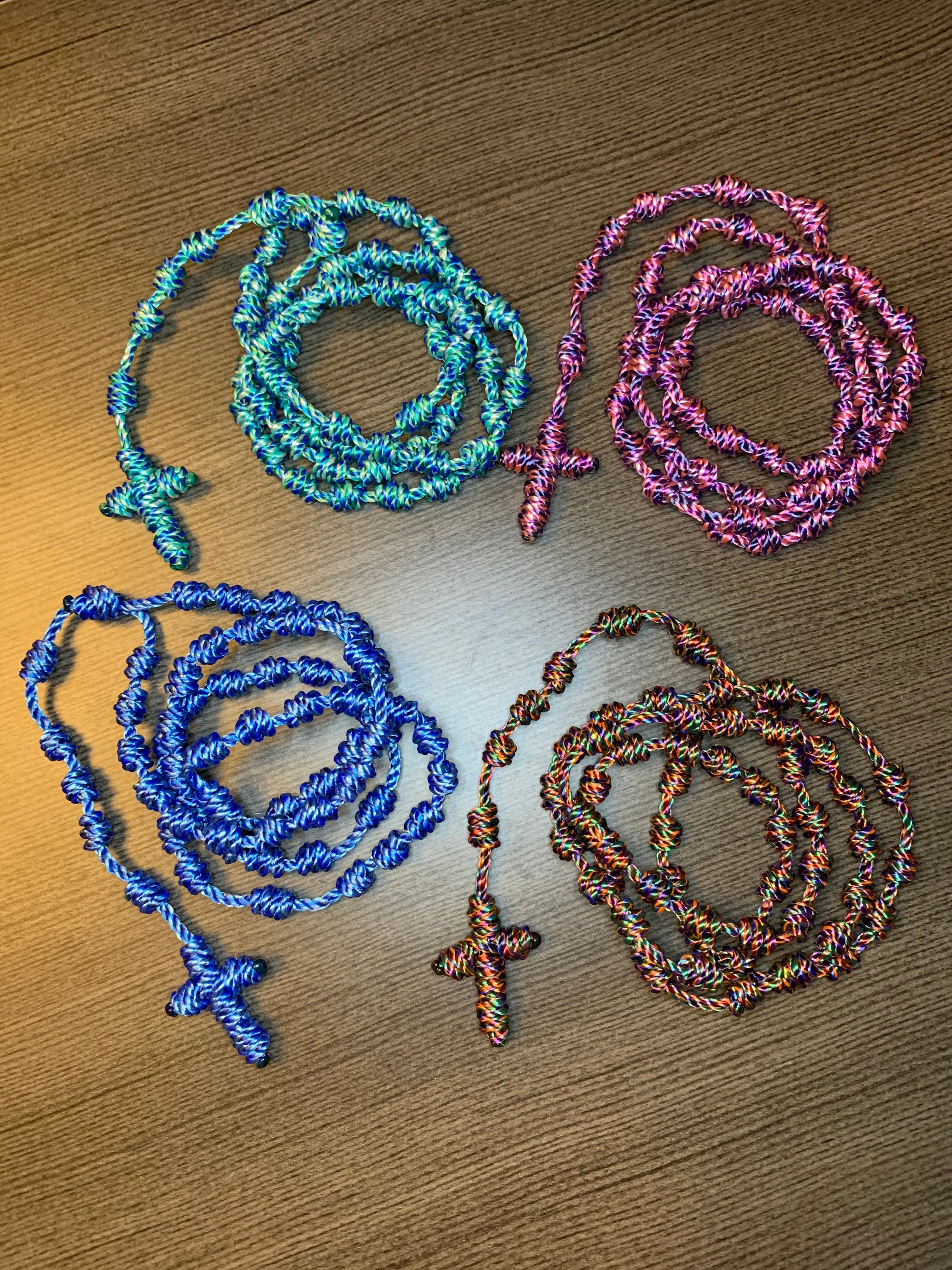 Handmade Twine Rosary Knotted Rosary Rope Rosary Cord Etsy