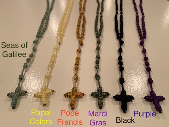 Handmade Twine Rosary, Knotted Rosary, Rope Rosary, Cord Rosary 
