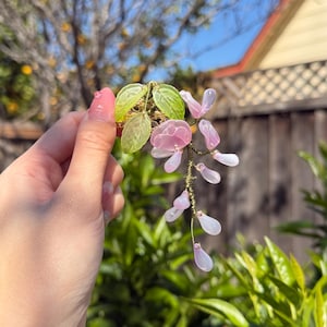 wisteria hair clip | purple floral hair accessory | cottagecore hair piece | wedding hair clip | spring flower barette | fairy core
