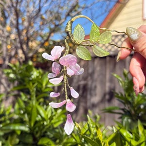 wisteria hair stick | purple floral hair accessory | cottagecore hair piece | wedding hair stick | hanfu hair accessory | fairy core