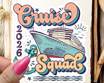 Cruise 2026 Sticker Cruise Stickers Travel Gift Vacation Vacay Ship Decal Boat Anchor