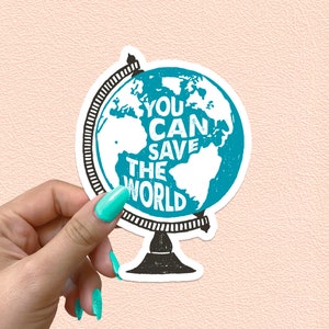 Earth Day Aufkleber Welt Aufkleber Frieden wasserdichte Vinyl-Aufkleber