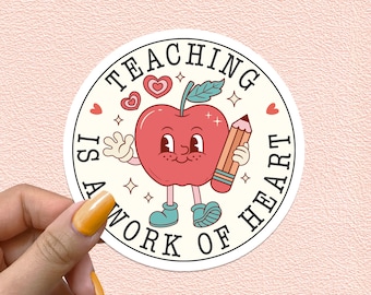 Teacher Sticker Teaching Stickers Gift for Teachers Waterproof Vinyl Stickers