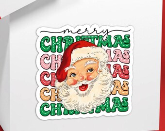 100 Nicht Wiederholende Weihnachtsmann-Aufkleber Aus Vinyl – Wasserdicht, Für Geschenke, Dekoration & Party