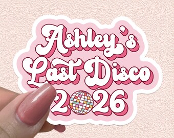 Bachelorette Party Stickers Custom Sticker Wedding Bride Bridesmaid Waterproof Vinyl Personalized Favors Gifts