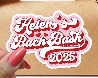 Bachelorette Party Stickers Custom Sticker Wedding Bride Bridesmaid Waterproof Vinyl Personalized Favors Gifts