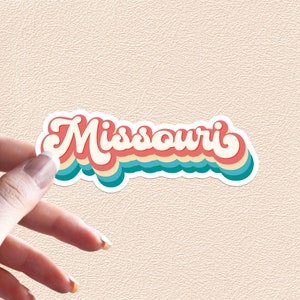 Missouri Aufkleber Retro Regenbogen Zustand Aufkleber USA Wasserdicht Vinyl Aufkleber
