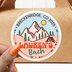 Bachelorette Stickers Camp Custom Sticker Camping Wedding Bride Bridesmaid Waterproof Vinyl Personalized Favors Gifts