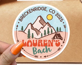 Bachelorette Stickers Camp Custom Sticker Camping Wedding Bride Bridesmaid Waterproof Vinyl Personalized Favors Gifts