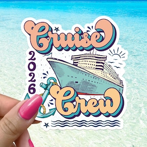 Cruise 2026 Sticker Travel Gift Waterproof Vinyl Decal Ship