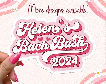 Bachelorette Party Stickers Custom Sticker Wedding Bride Bridesmaid Waterproof Vinyl Personalized Favors Gifts