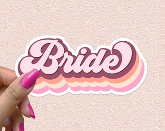 Bride Sticker Wedding Mrs Bachelorette Party Waterproof Vinyl Stickers