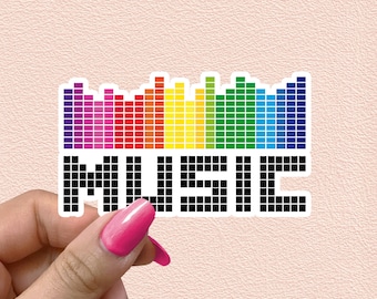 Music Sticker Musical Waterproof Vinyl Stickers Musician gift