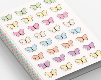 Butterfly Sticker Sheet Waterproof Vinyl Decal Set Mini Small