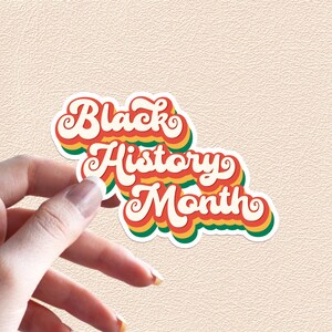 Black History Month Sticker Waterproof Vinyl Stickers