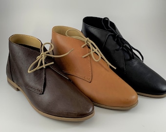 ARTISAN Desert Boots, Eden Footwear, Made in South Africa, Ladies, Genuine Leather, 6 colours