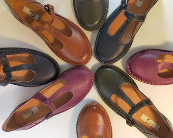ARTISAN Mary Jane Shoes, Eden Footwear, Made in South Africa, Ladies, Country Collection, Genuine Leather, 4 colours
