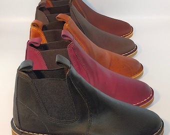 ARTISAN Chelsea Boots, Eden Footwear, Made in South Africa, Unisex, Genuine Leather, 5 Colours