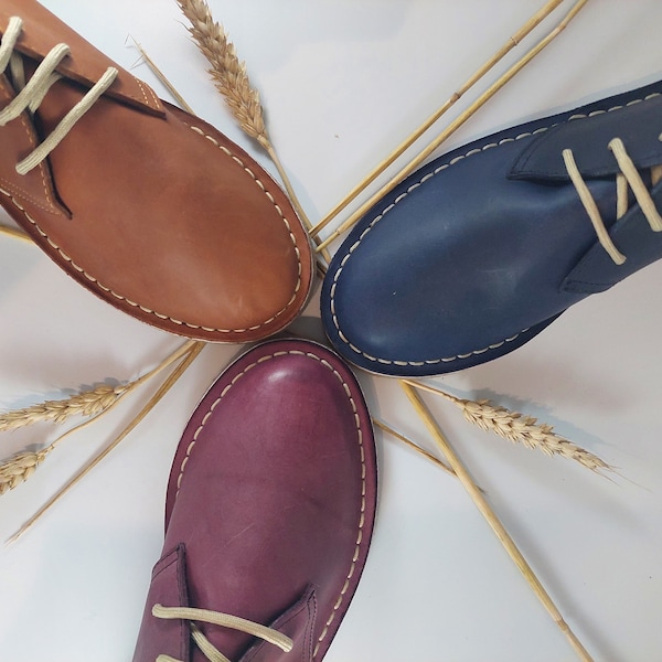 ARTISAN veterschoenen, Eden Footwear, gemaakt in Zuid-Afrika, echt leer, 3 kleuren