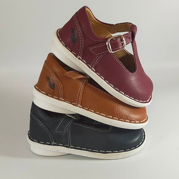 ARTISAN Children's Mary Jane Shoes, Eden Footwear, Made in South Africa, Genuine Leather,  3 Colours
