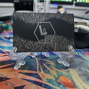 Gravura personalizada NFC inteligente de cartão de visita de metal