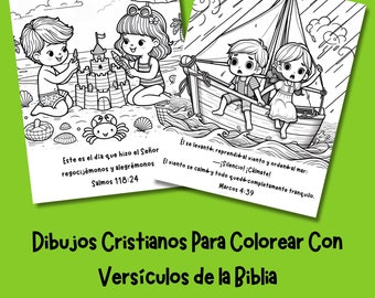 Meer kleuren en beelden van kleuren | Biblico Colorear del Versículo | Actiepagina's van Cristianas | Páginas Imprimibles