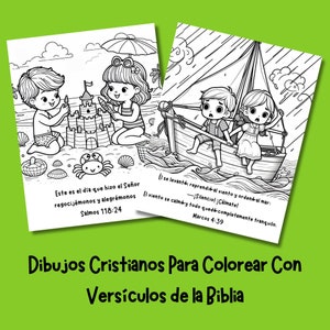 Más Grande Que Mis Miedos Para Colorear / Dibujos Colorear del Versículo Bíblico / Páginas de Actividades Cristianas / Páginas Imprimibles