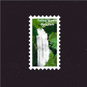 Falling Waters State Park Sticker | Florida State Park,  Washington County, Waterfall | Vacation Destination| Suitcase, Scrapbook Laptop