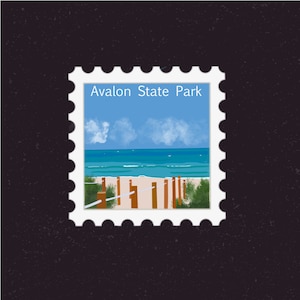 Avalon State Park Sticker | Florida State Park, St. Lucie County, North Hutchinson Island| Vacation Destination| Suitcase, Scrapbook Laptop