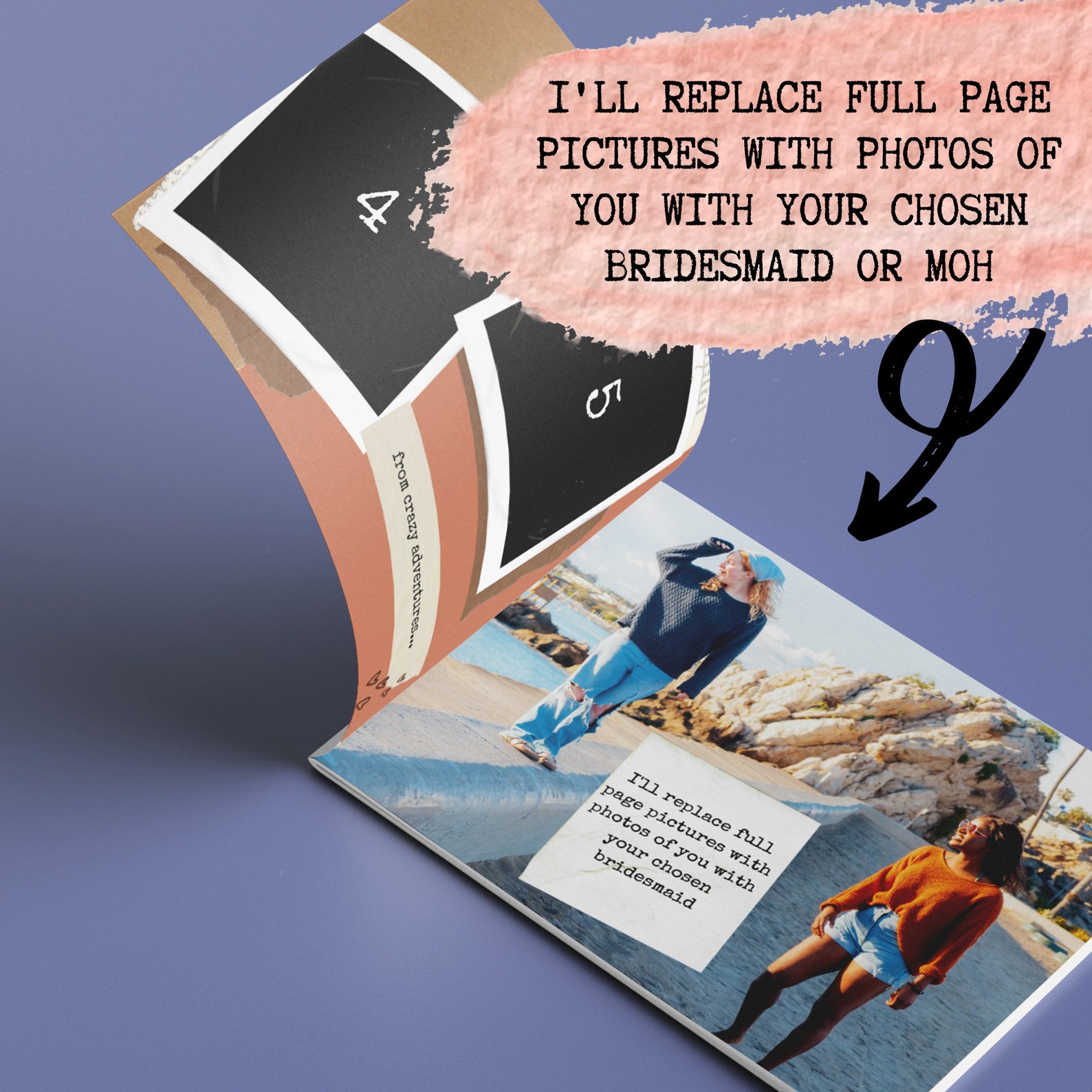 Bridesmaid Proposal Sticker Album Maid of Honor Proposal Etsy