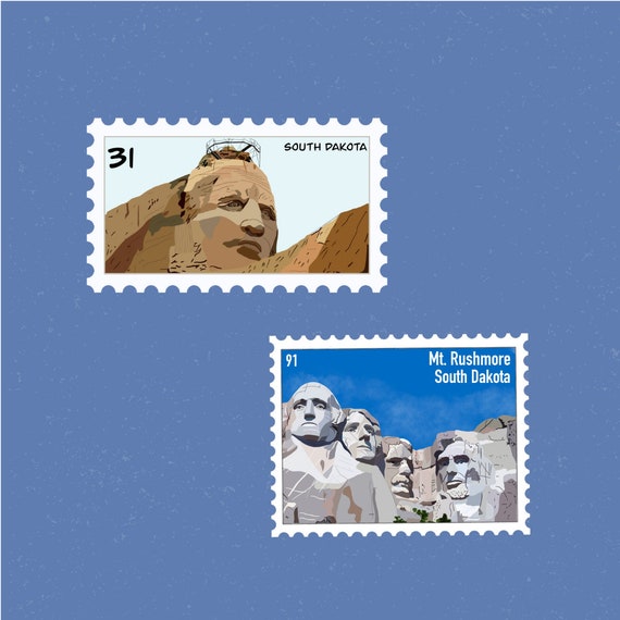 Mount Rushmore Scrapbook Stickers