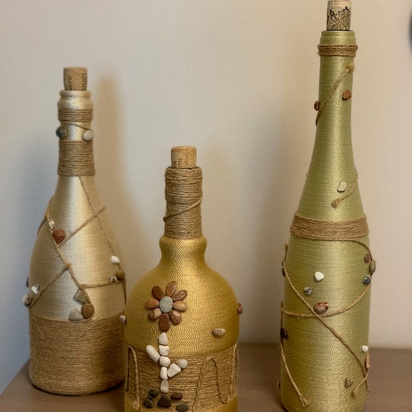 Decorated Bottles Etsy