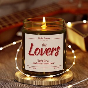 The Lovers Tarot Card Scented Candles, Major Arcana Trump Tarot Decks, Tarot Psychic Reading Journal Gifts Idea, Tarot Reader Prayer Candles