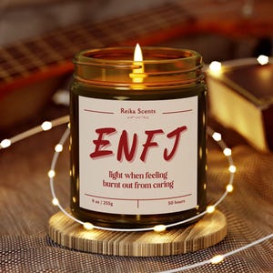 ENFJ MBTI Personality Type Scented Wax Candles, Funny Enfj Myers Briggs Personality Test Gifts, Gifts Ideas for enfj Extroverts Merchandises