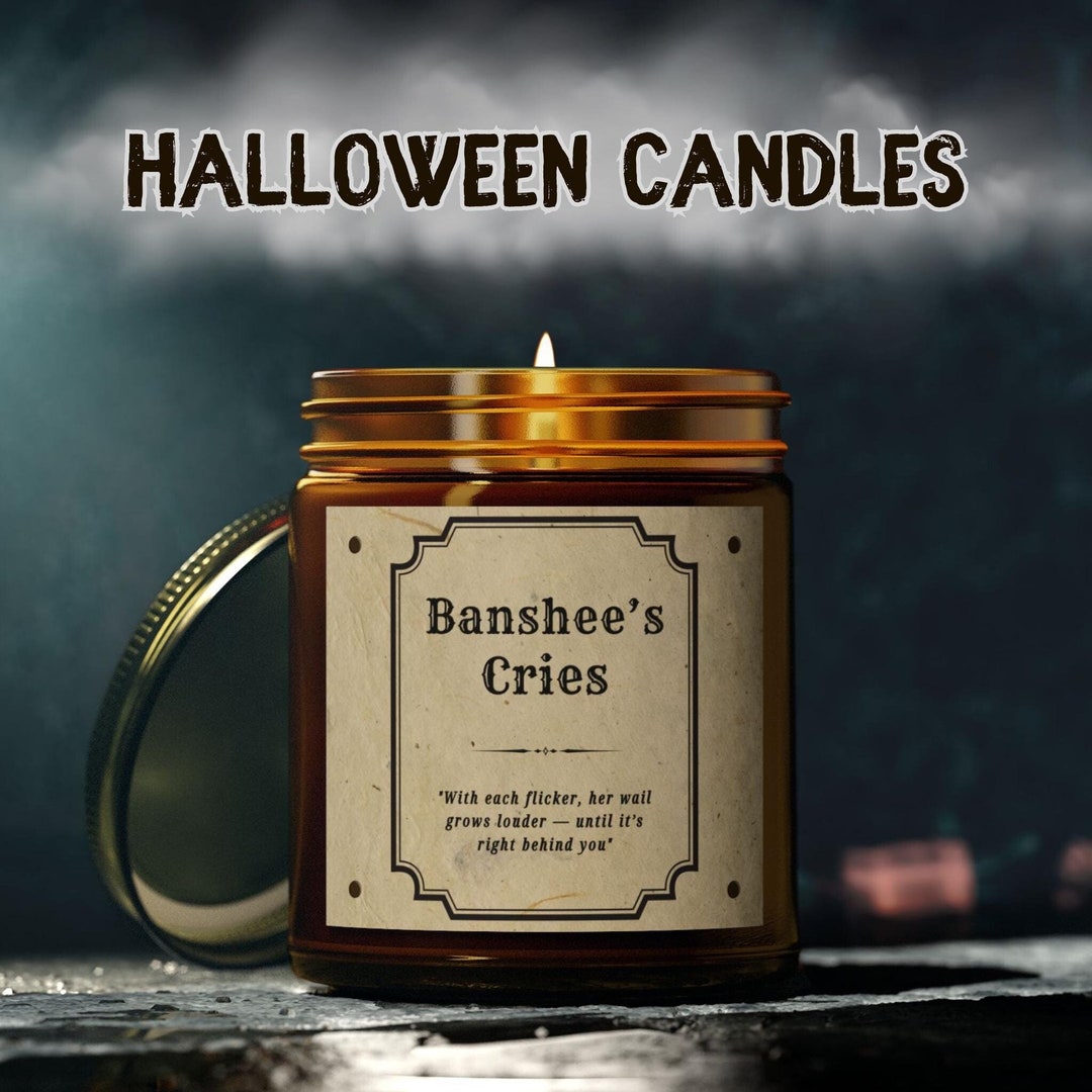 Banshee's Cries Scented Candles, Funny Halloween Wax Candles, Halloween(00)